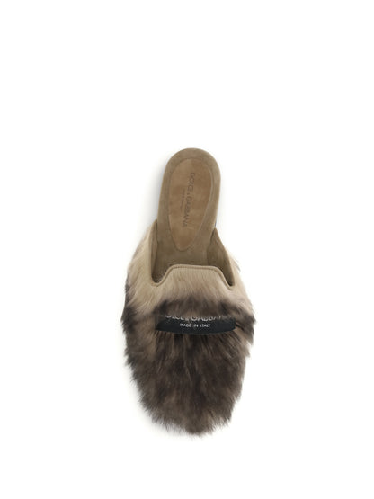 Sheepskin Mules Mahogany