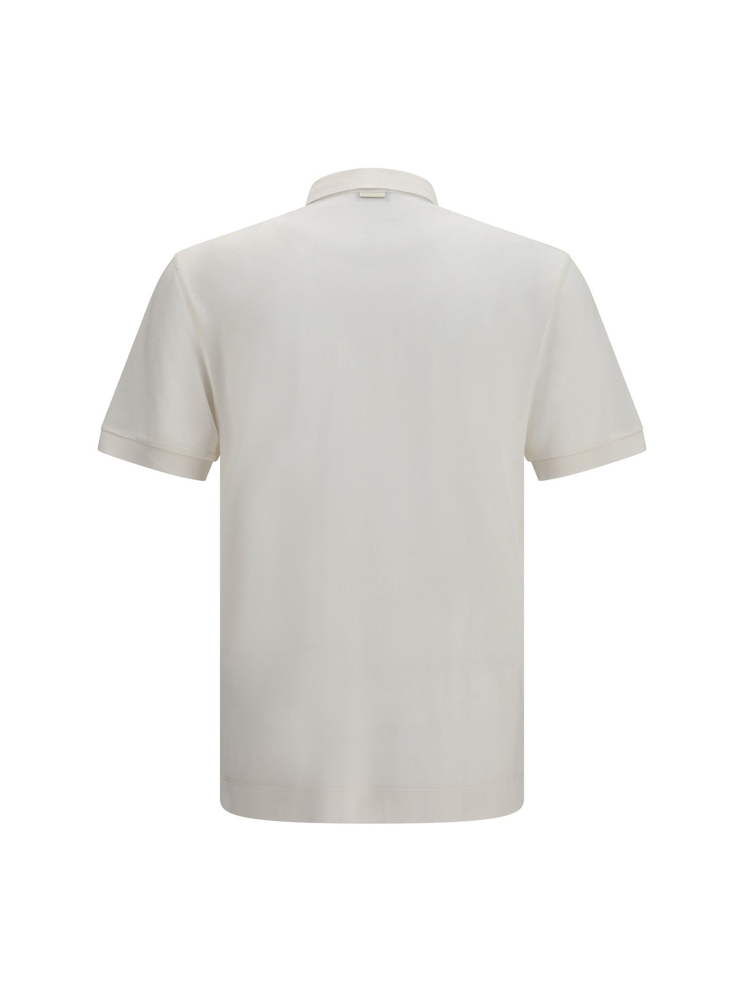 Polo Shirt Cotton-Silk White