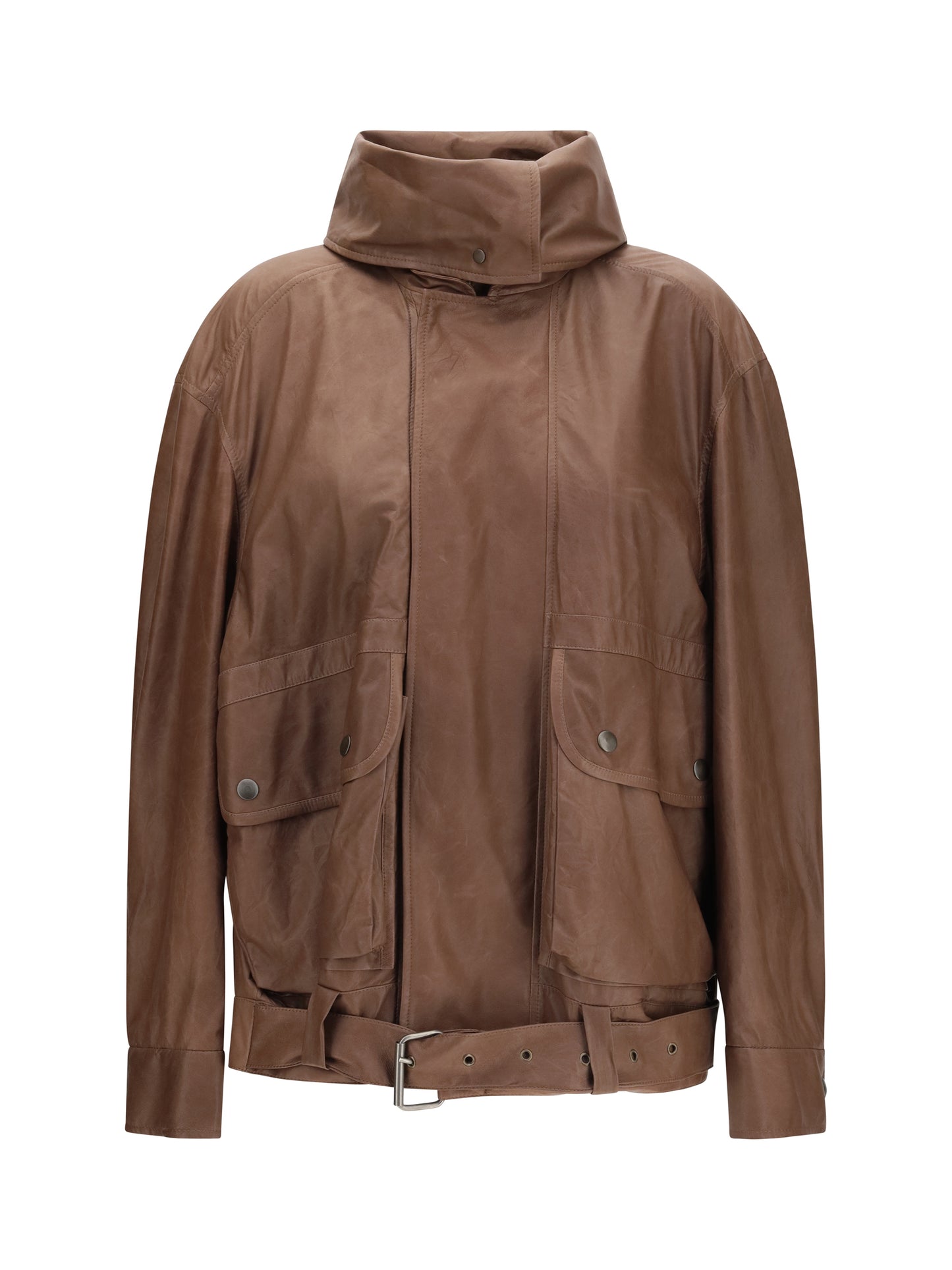 Leather Jacket Isa Currant