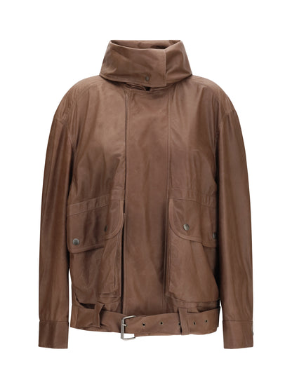 Leather Jacket Isa Currant