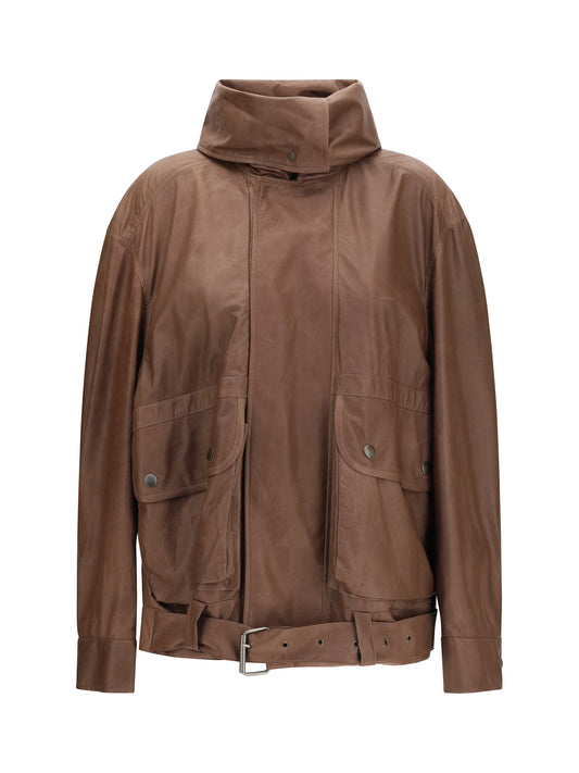 Leather Jacket Isa Currant