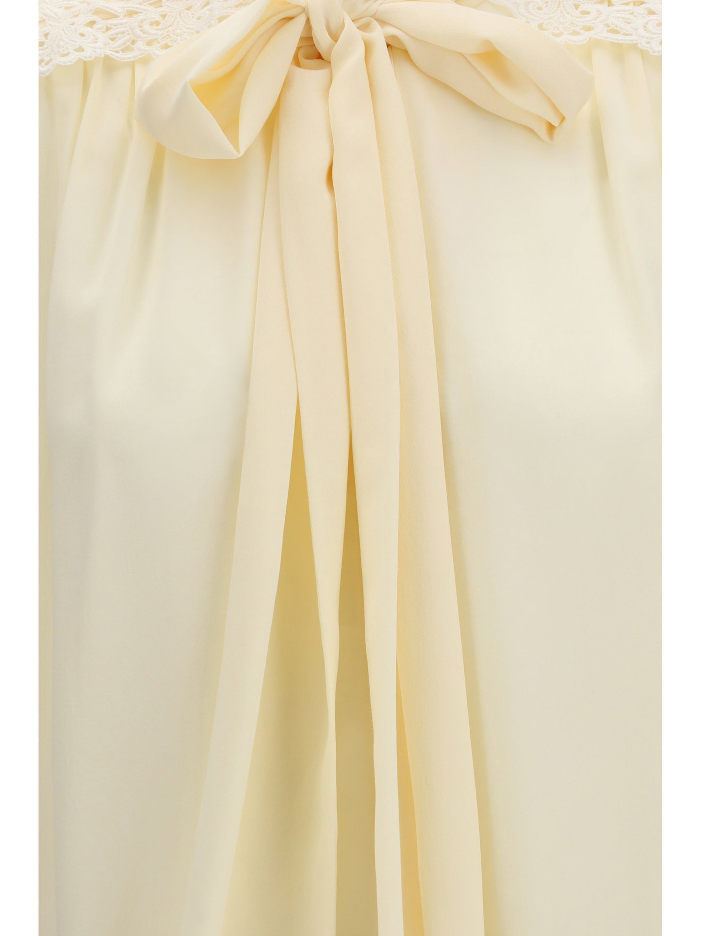 Blouse With Embroidered Shoulders, Pristine White