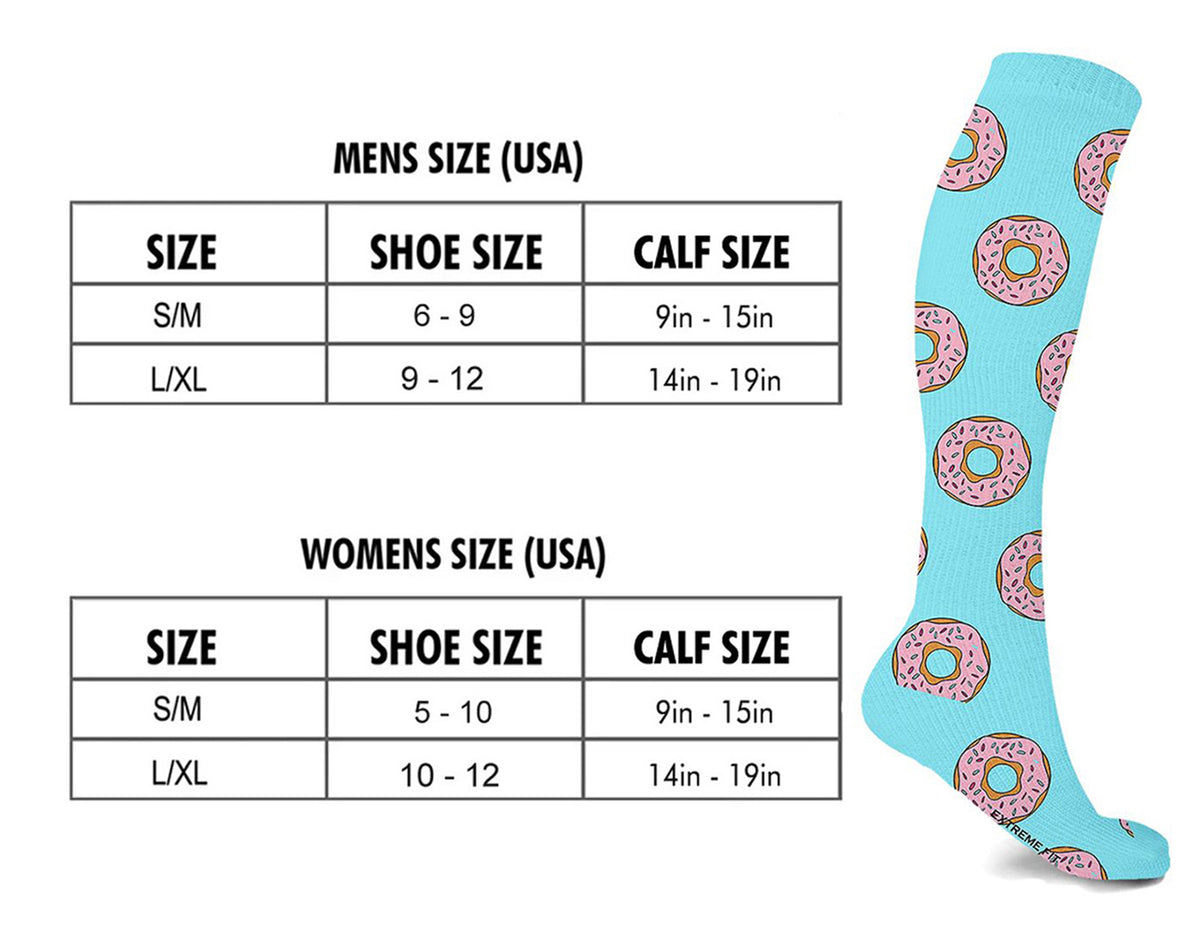 Extreme Fit 3-Pairs High Energy Expressive Compression Socks