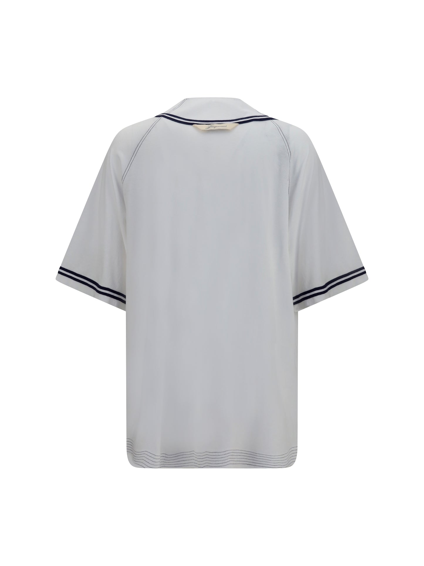 Shirt Baseball Knit White