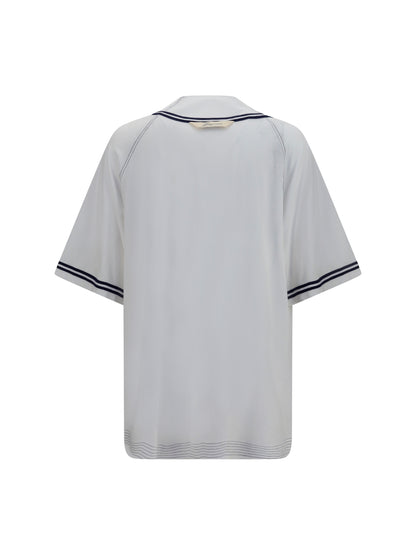 Shirt Baseball Knit White