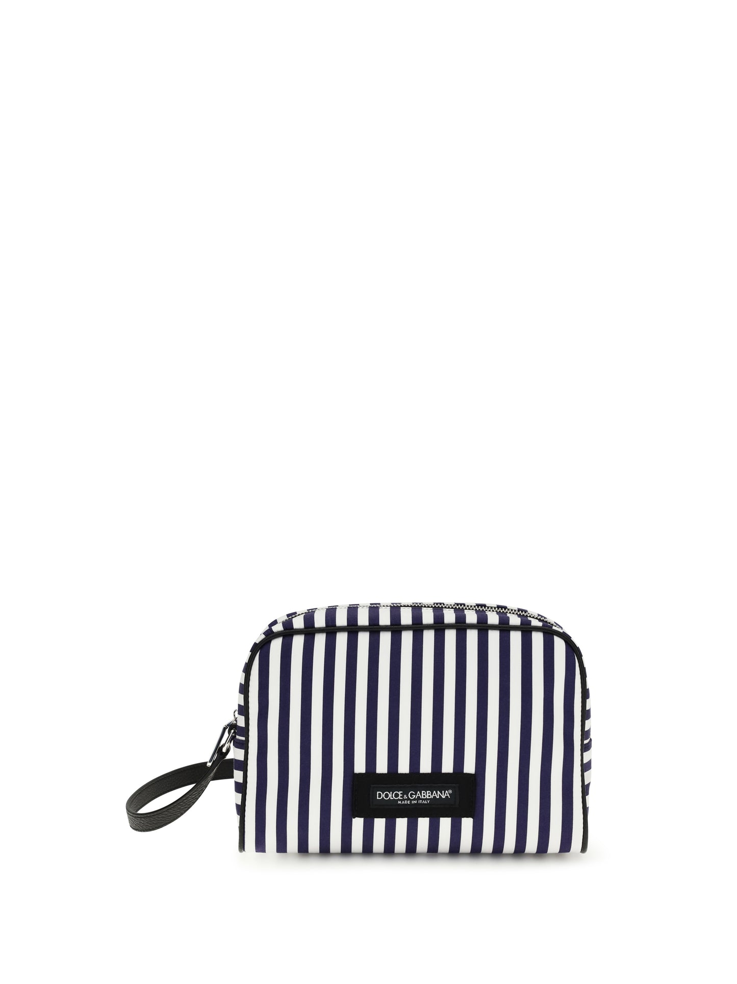 Handbag Striped Poplin White/Blue