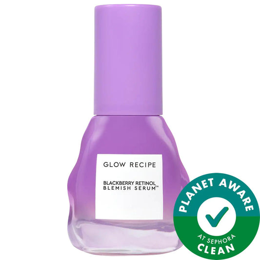 Blackberry Retinol Blemish Serum: Gentle Acne Treatment, Unclog Pores, Reduce Fine Lines, Vegan Retinoid for Sensitive Skin
