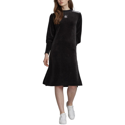 Women's adidas Originals Plush Velour Trefoil Dress