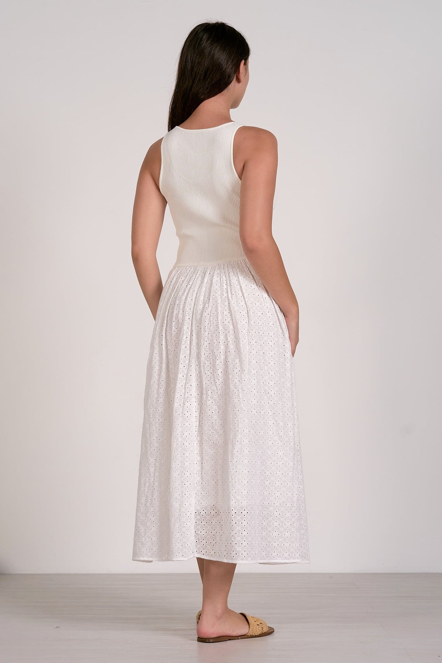 Eliana Dress White