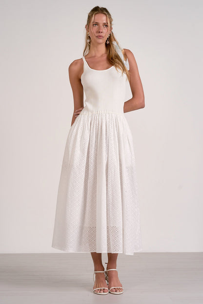 Eliana Dress White