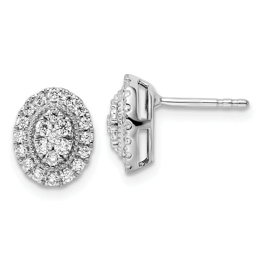 Lab Grown diamond 14K Gold Stud Earrings