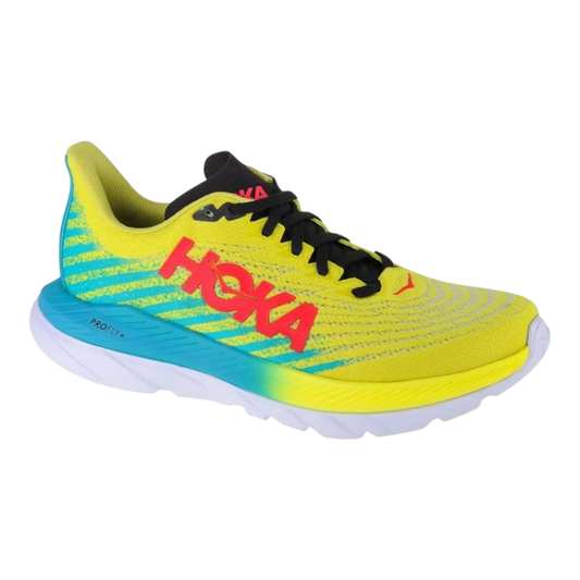 Hoka Men’s Mach 5 Running Shoes – Evening Primrose / Blue