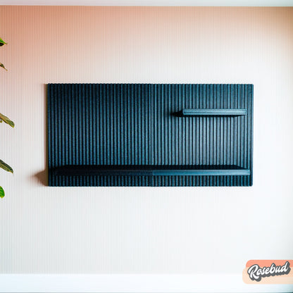 Modern Floating Wall Shelf, Unique Retro Home Decor, 3D Printed Perfume Display/Reed Diffuser Shelf, Wall Shelf Catchall, Hosting Decor Gift, EDGE