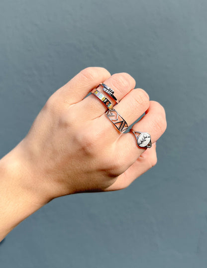 Elevated Faith Silver Highs and Lows Statement Ring