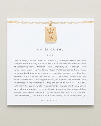 I Am Enough Statement Necklace