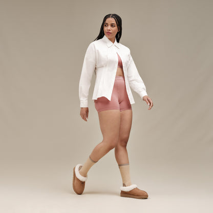 UGG Tazzette Womens Platform Clogs — Chestnut Suede