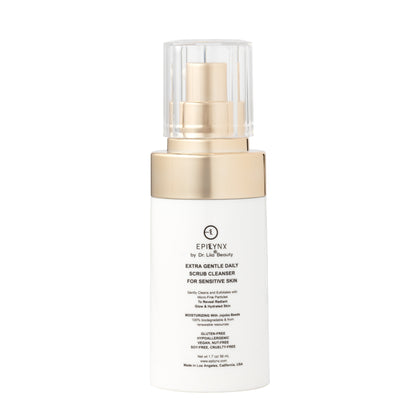 Gentle Exfoliating Face Scrub – Hyaluronic Acid, Aloe Vera & Biodegradable Jojoba Beads