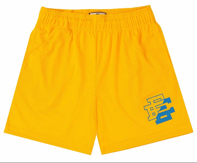 Men's Eric Emanuel Ee Basic Short Yellow/Baby Blue Split Ss24