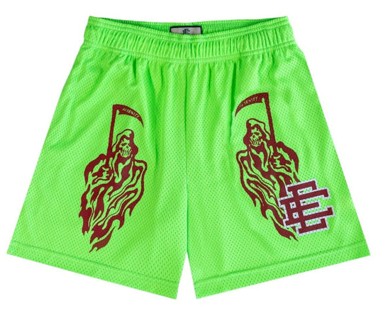 Neon Green/ Red-