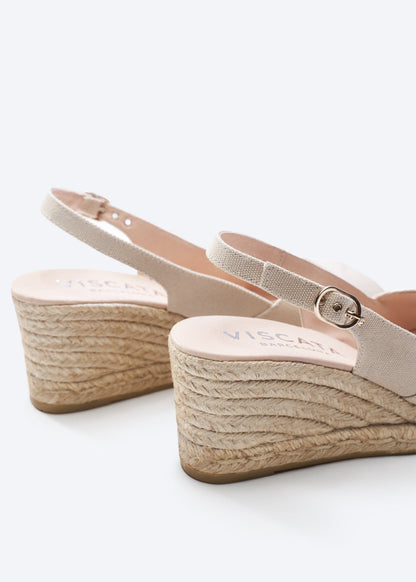 Llansa Canvas Espadrille Sandal Wedges by Viscata
