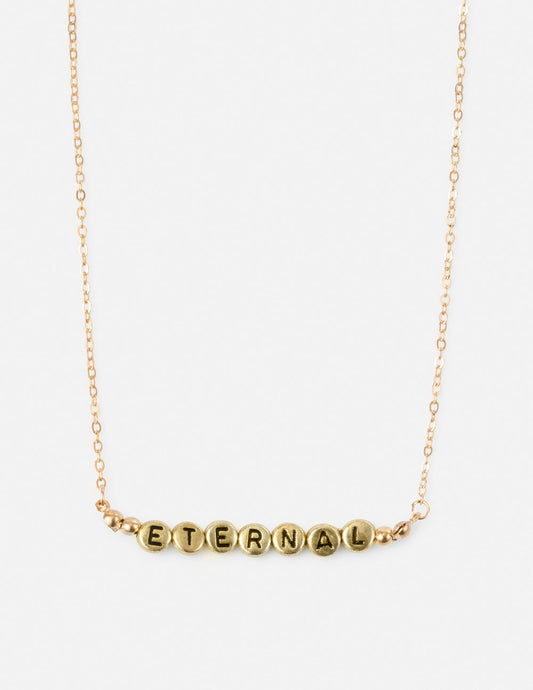 Elevated Faith Eternal Letter Necklace