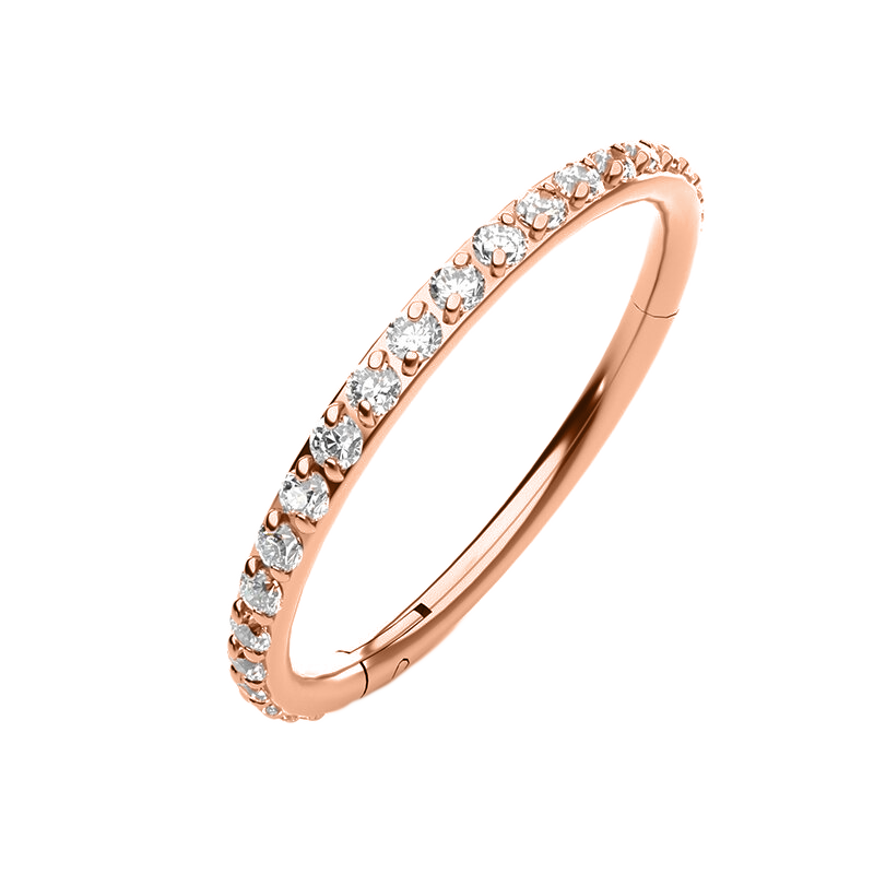 Mint & Lily Eternity Crystal Cartilage Hoop Earrings | 16g