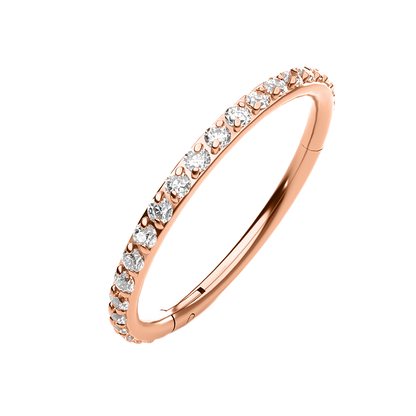 Mint & Lily Eternity Crystal Cartilage Hoop Earrings | 16g