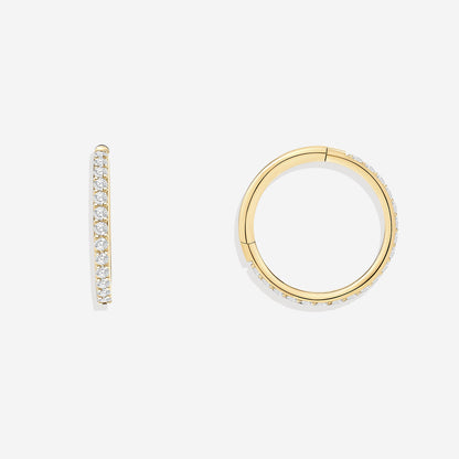Mint & Lily Eternity Crystal Cartilage Hoop Earrings | 16g