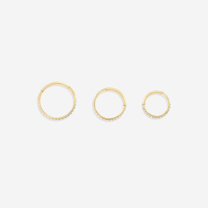Mint & Lily Eternity Crystal Cartilage Hoop Earrings | 16g