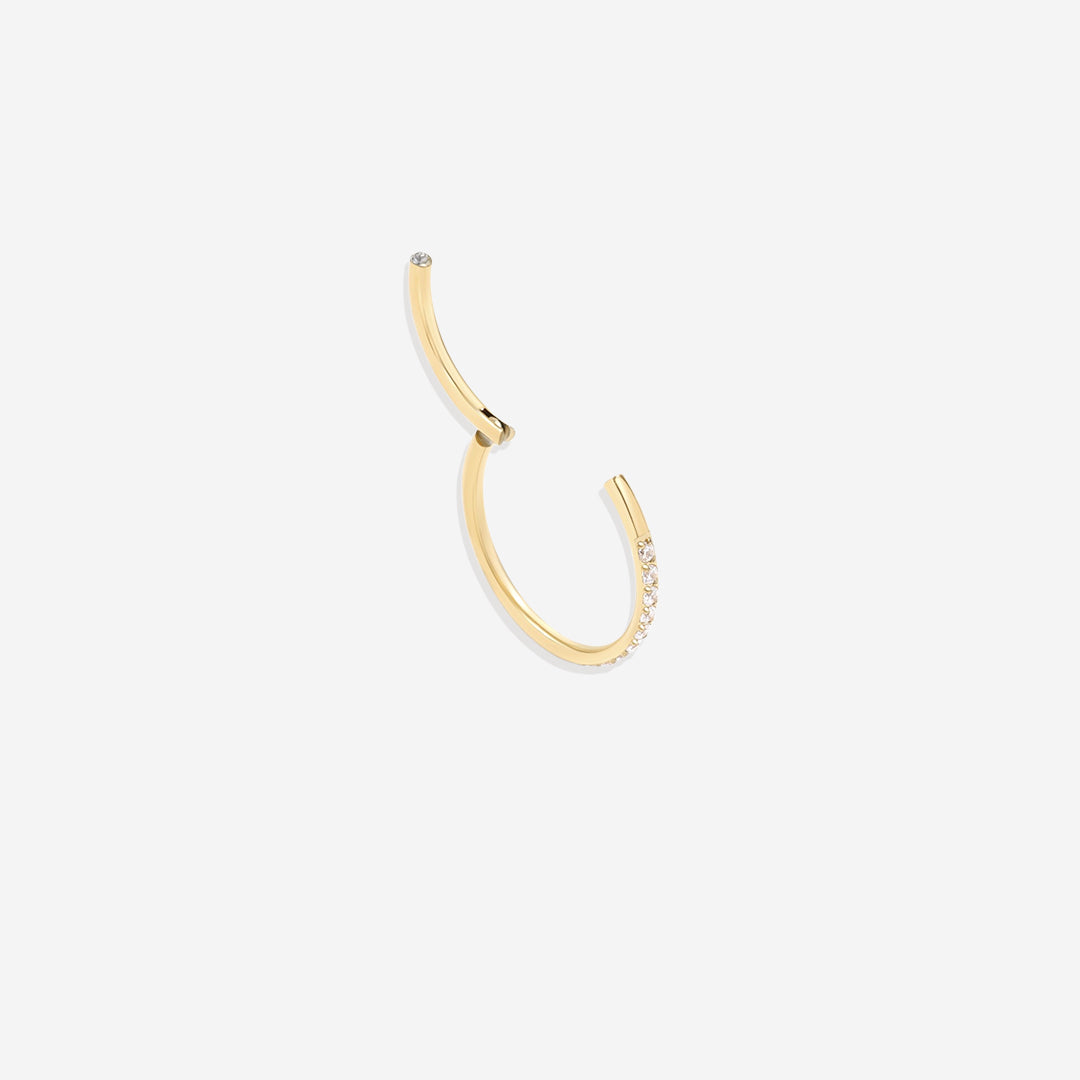 Mint & Lily Eternity Crystal Cartilage Hoop Earrings | 16g