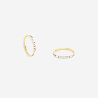 Mint & Lily Eternity Crystal Cartilage Hoop Earrings | 16g