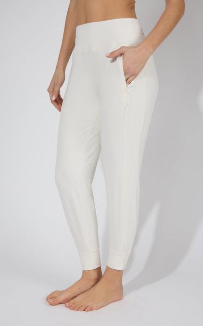Interlock Zipper Pockets Greenwich Jogger - Our Linen Story