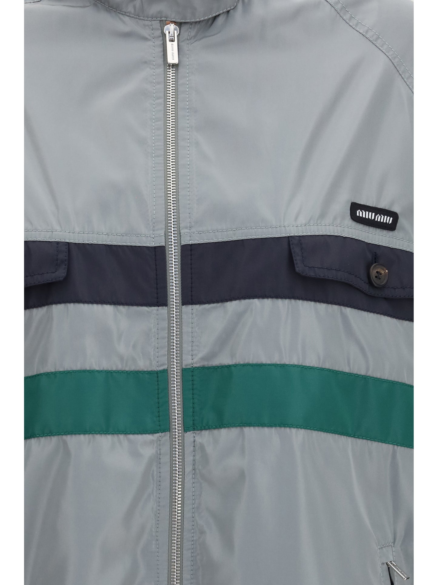 Technical Silk Jacket Lead Grey