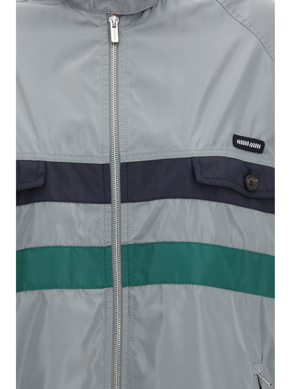 Technical Silk Jacket Lead Grey
