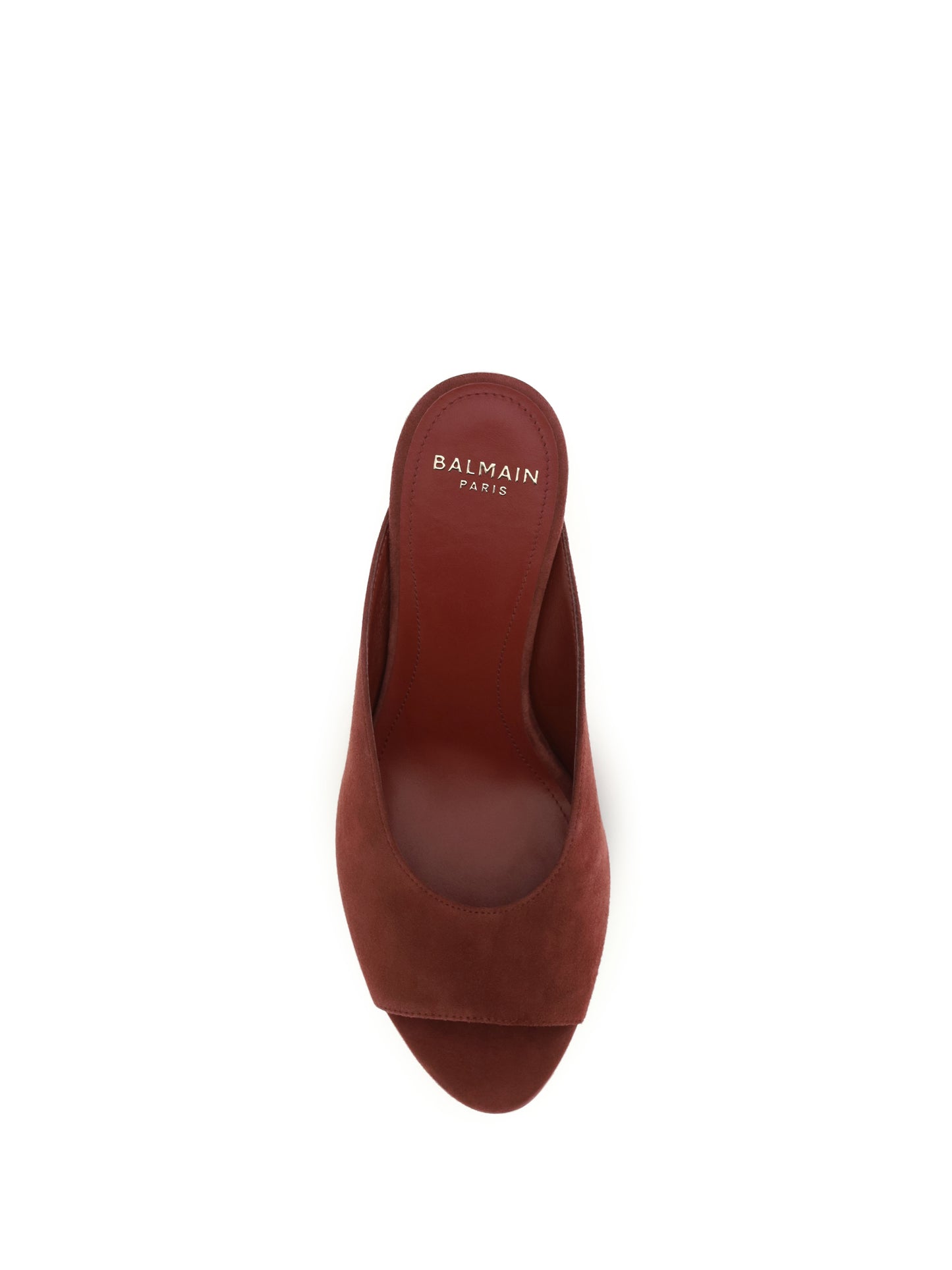Mules Suede Bordeaux