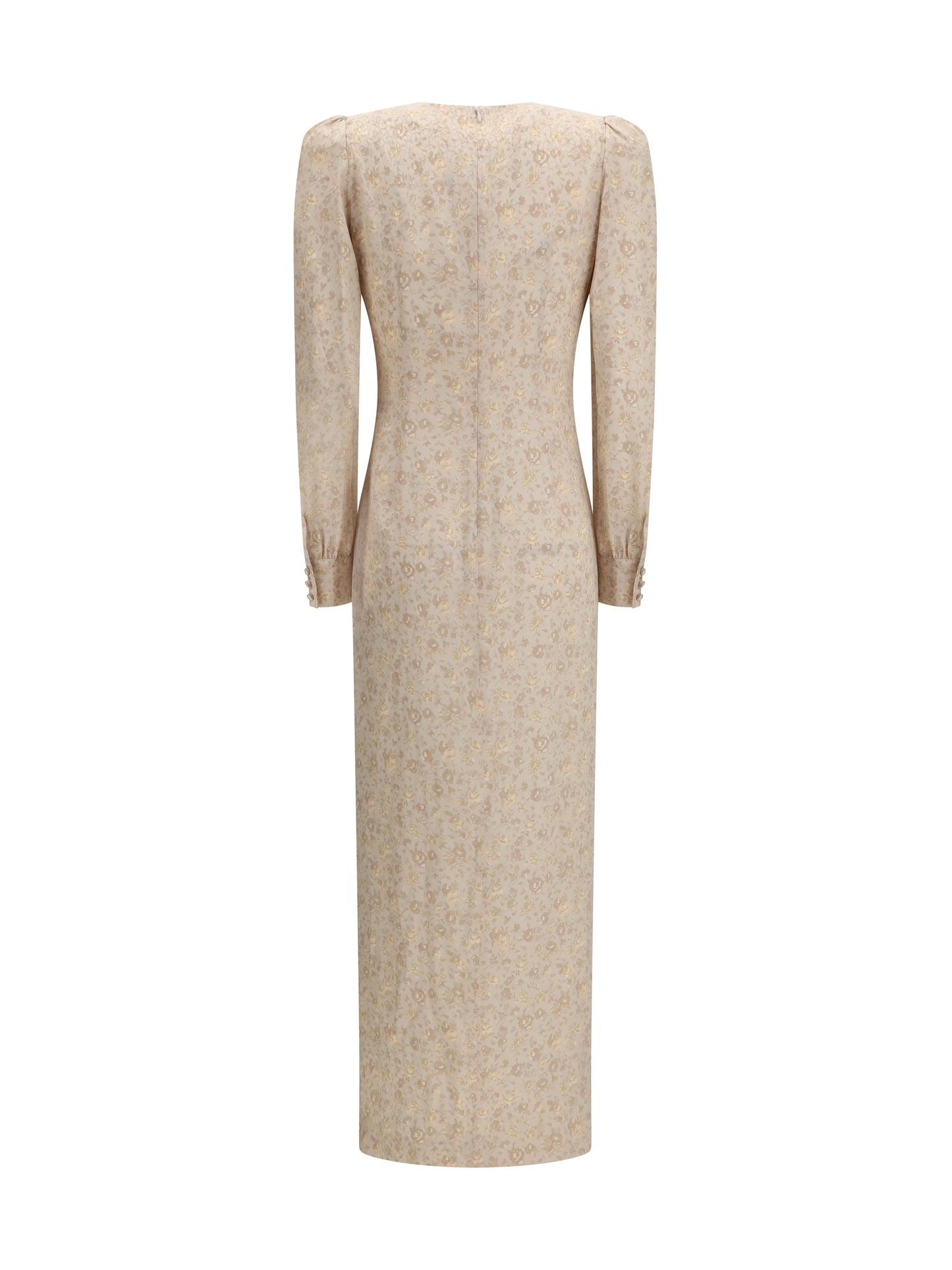 Dress Draped Jacquard Cream