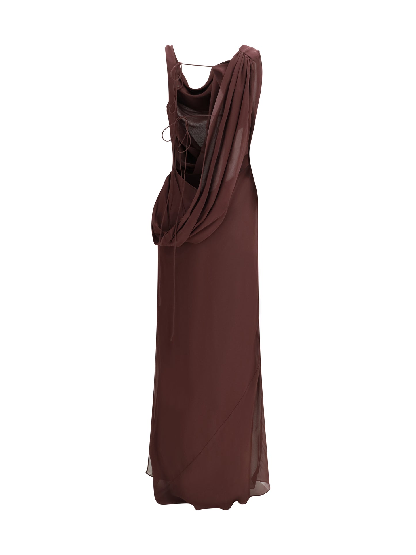 Long Dress Minerva Aubergine