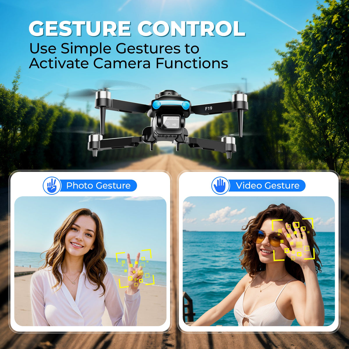 Contixo F19 Midnight Shadow Beginner Stunt Drone With Photo & Video HD Camera