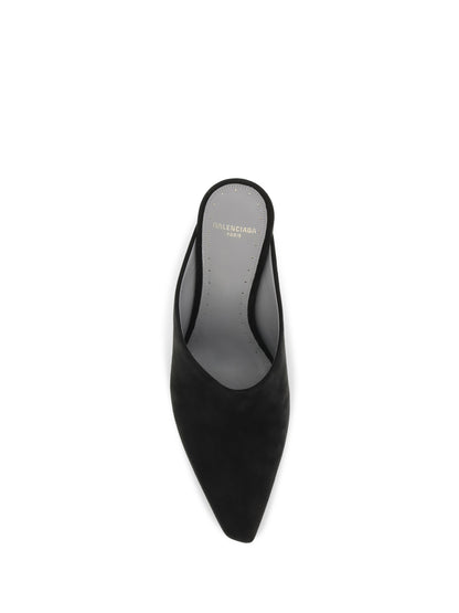 Mule Pumps Duchesse Suede Black/Gold