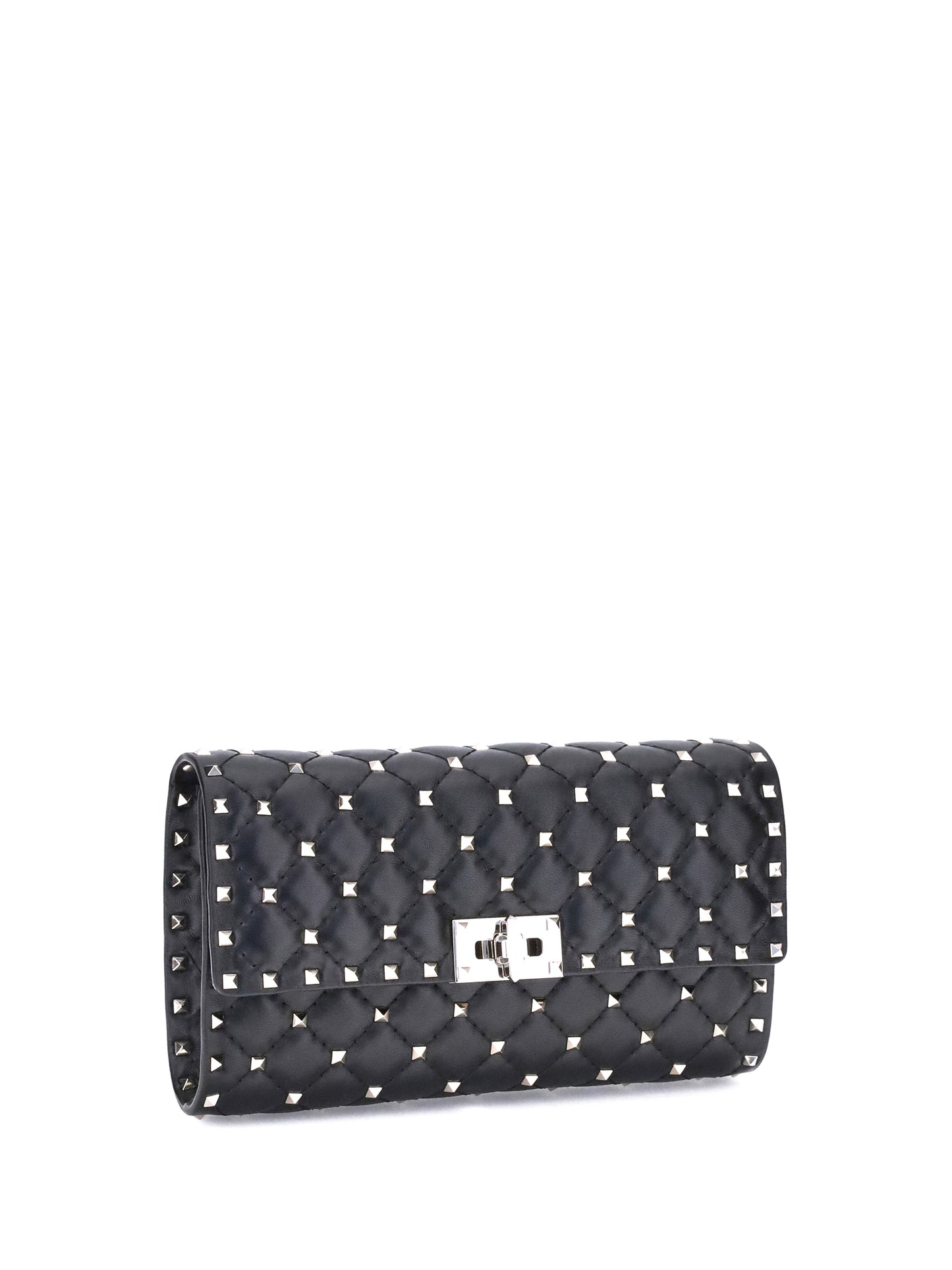 Shoulder Bag Rockstud Spike Nappa Black