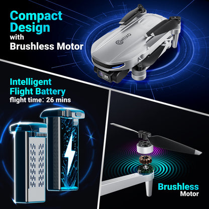 Contixo F28 Foldable Drone With 2K FHD Camera and Carrying Case