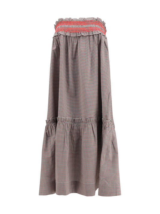 Skirt, Checked Cotton