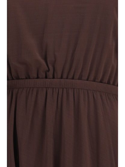 Dress Draped Midi Fig