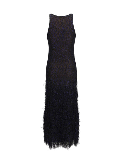 Dress Sequin-Knit Blue