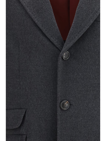 Cashmere Coat Charcoal
