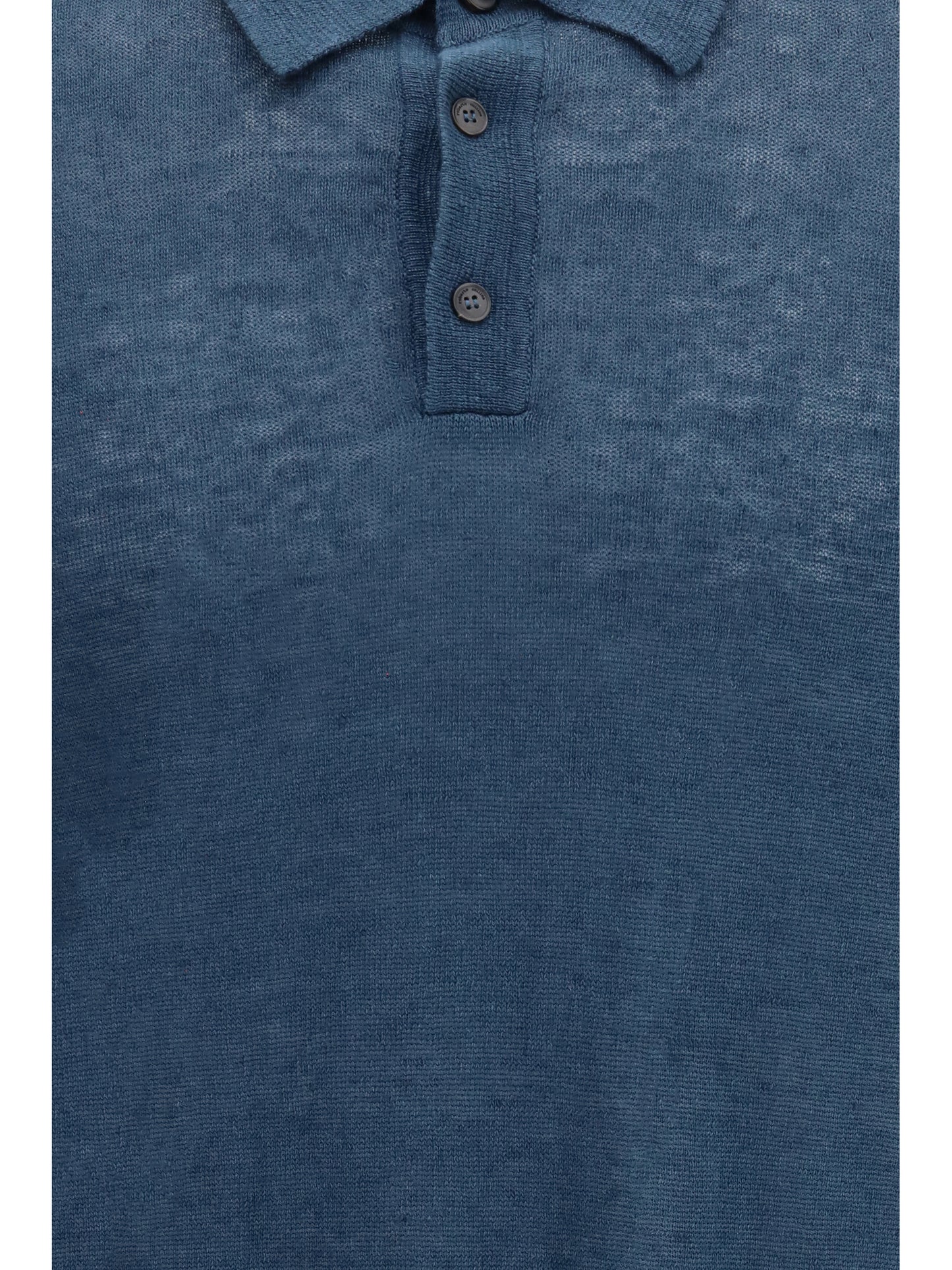 Polo Shirt Teal Linen