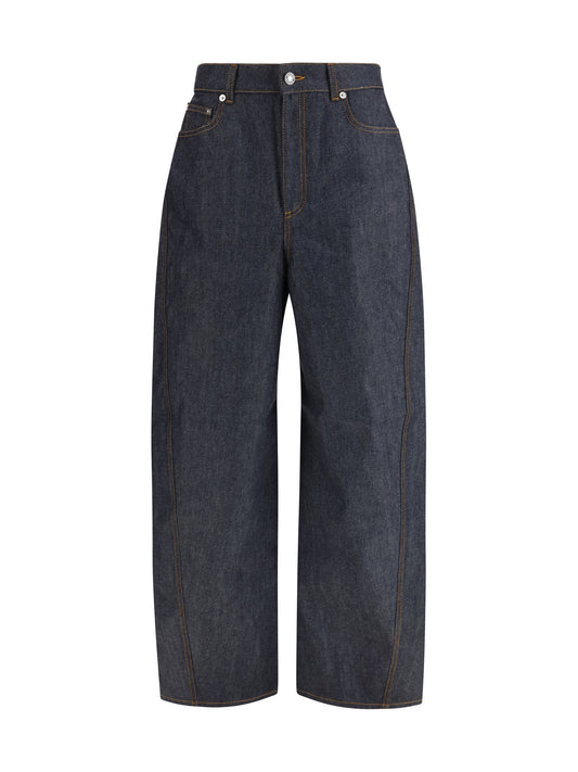 Denim Pants Raw Cocoon Dark Blue