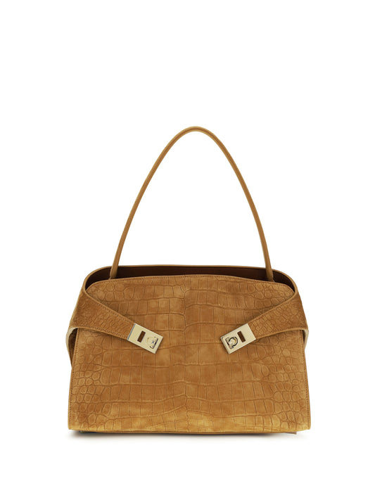 Shoulder Bag Hug Natural Suede