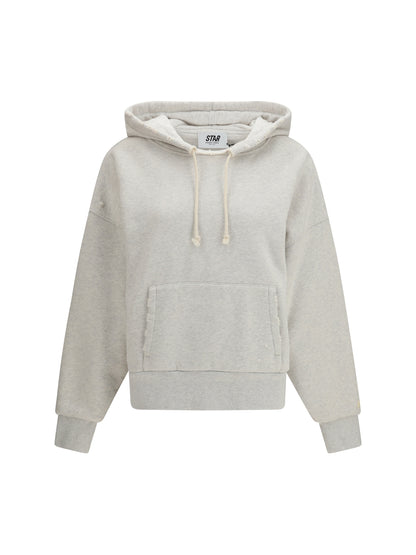 Hooded Sweatshirt Star Vintage Grey Melange