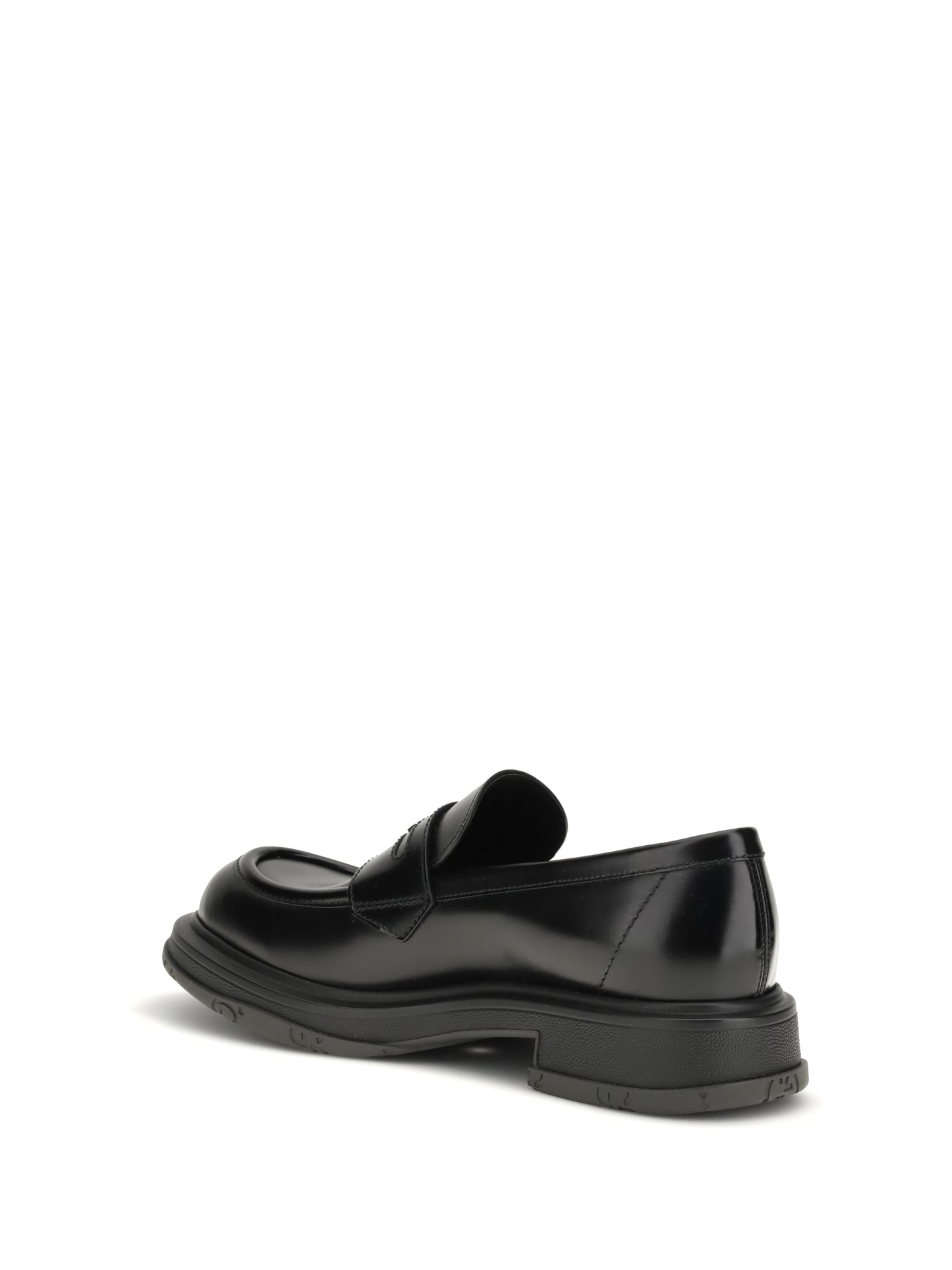 Loafers in Black Calf Leather
